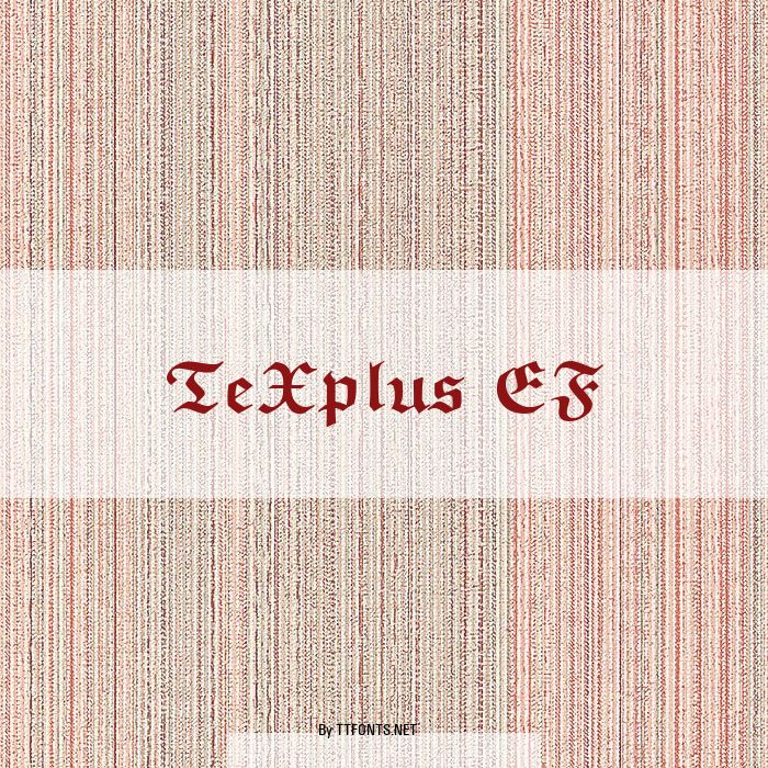 TeXplus EF example